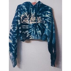 Southern breeze tie dye California cropped hoodie